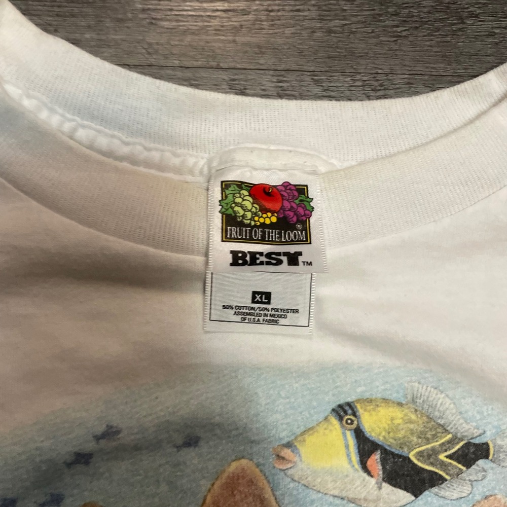 Vintage 1998 Bob Harrison Window Shopper Cat T-Shirt XL Charleston SC Scuba Tee - Picture 3 of 5